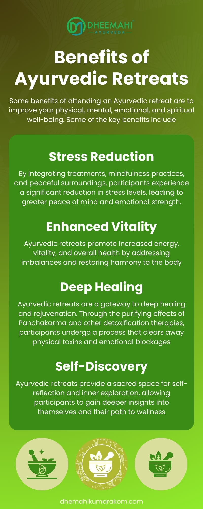 Benefits of Ayurvedic Retreats