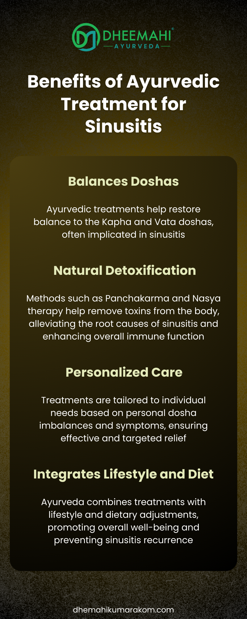 Benefits of Ayurvedic Treatment for Sinusitis