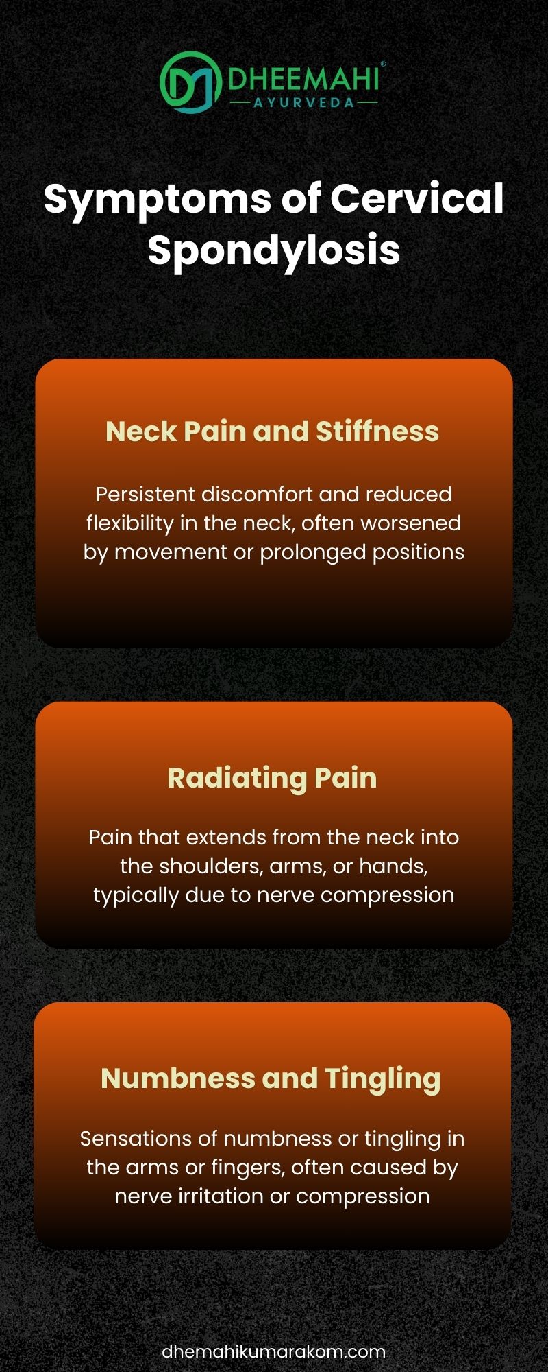 Symptoms of Cervical Spondylosis